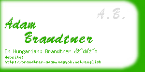 adam brandtner business card